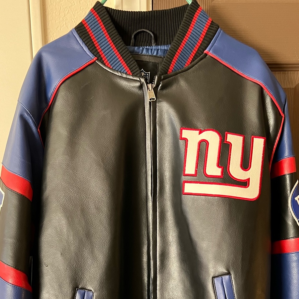 NFL NY Giants Football Jacket - New/ Never Worn with Original Tags. Size Large